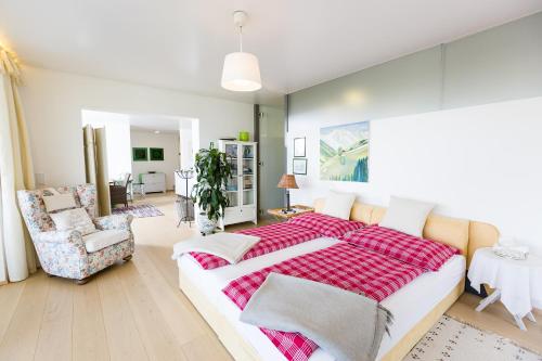Posezení v ubytování Apartments Villa Traunseeblick
