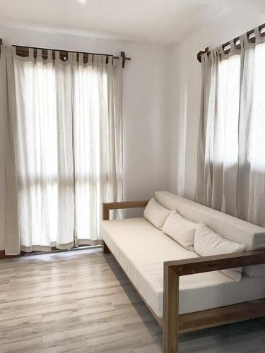 Hotel Pedasí Nature Paradiseにあるベッド