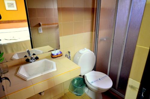 Bilik mandi di Hostería Casa Blanca Iguazú