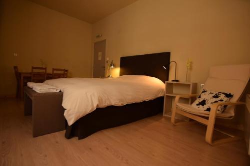 Ένα ή περισσότερα κρεβάτια σε δωμάτιο στο Arahova Pansion
