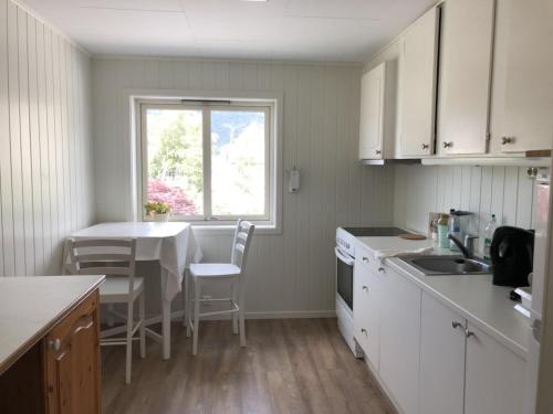 Virtuvė arba virtuvėlė apgyvendinimo įstaigoje Åndalsnes gustehouse