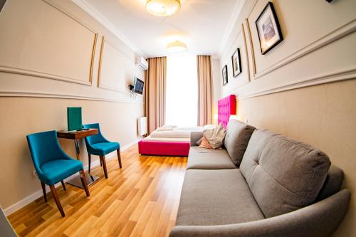 Ruang duduk di Aparthotel Przy Plaży