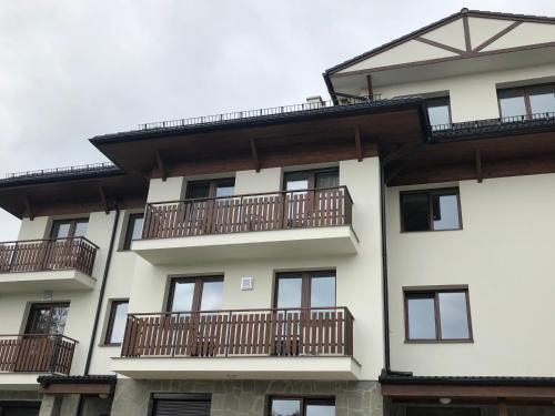 Apartmán pod Štítomにあるバルコニーまたはテラス