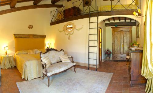 Χώρος καθιστικού στο Relais Villa Baldelli