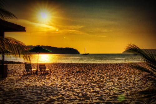 Een strand bij of vlak bij het vakantiehuis