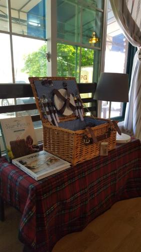 a basket sitting on top of a table at The Guesthouse DMZ Stay in Paju