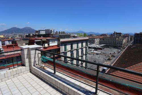 a view of a city from the roof of a building at Hotel Garden Napoli in Naples