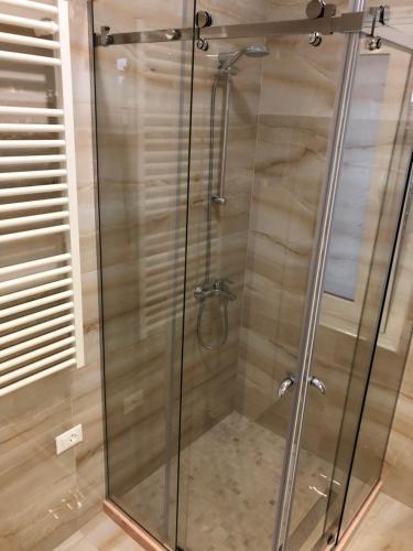 Koupelna v ubytování Brilant Apartament