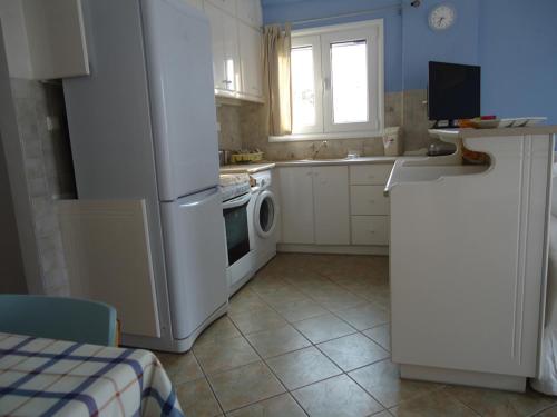 Η κουζίνα ή μικρή κουζίνα στο Plakes Suites