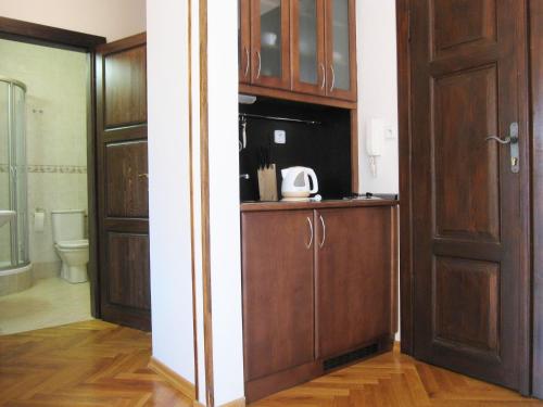 Koupelna v ubytování Residence Thunovska