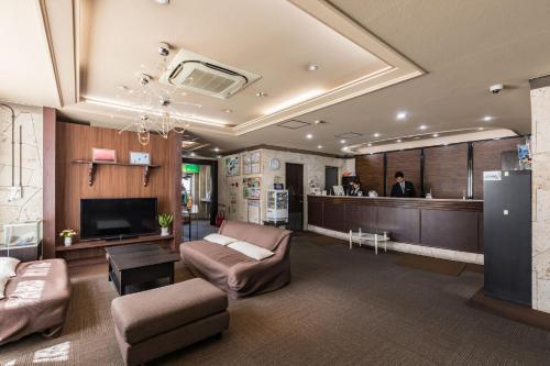 Kuchyň nebo kuchyňský kout v ubytování Hotel Wing International Izumi