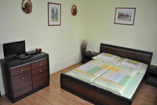Postel nebo postele na pokoji v ubytování Penzion Diana