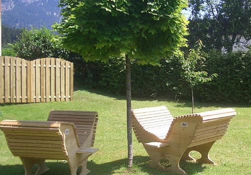 Jardín al aire libre en Gasthof Weberbauer