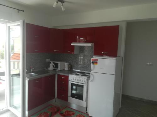 Kuchyňa alebo kuchynka v ubytovaní Apartmani Ivka