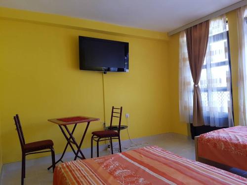 TV/trung tâm giải trí tại Guest House Ohrid Trpeski