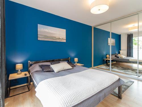 Posteľ alebo postele v izbe v ubytovaní Lux Apartment Kołobrzeg Polanki Park