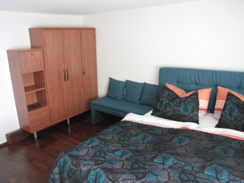 Ένα ή περισσότερα κρεβάτια σε δωμάτιο στο Spreewaldhaus Lübben