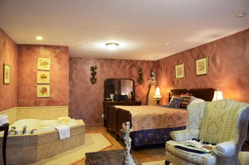 Posezení v ubytování Auberge Wild Rose Inn