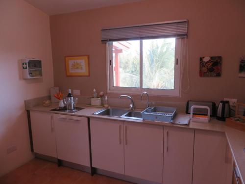 Kuchyň nebo kuchyňský kout v ubytování Villa Kreola