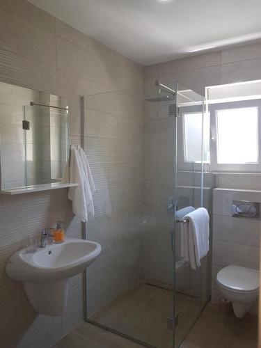 Et badeværelse på Apartments and Rooms Lijesevic