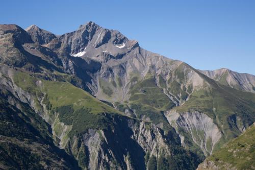 an aerial view of a mountain range at Chambres d'hotes Les Clarines in Saint-Jacques-en-Valgodemard