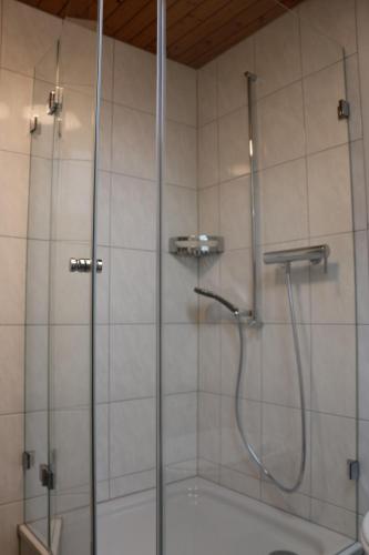 Koupelna v ubytování Hotel Lowen