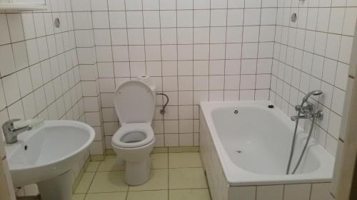 A bathroom at Żuławka