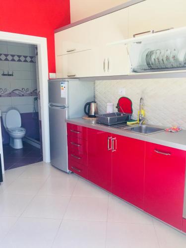 Kuchyň nebo kuchyňský kout v ubytování Sunset House