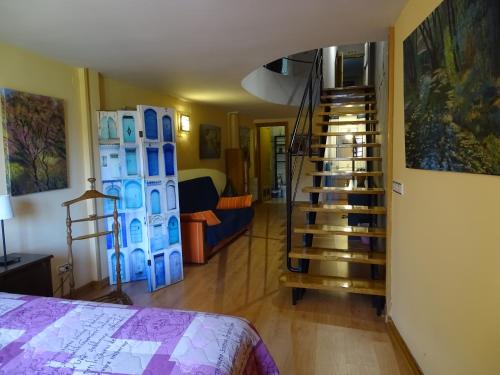 Ένα ή περισσότερα κρεβάτια σε δωμάτιο στο 2 Balcones a la Hoz