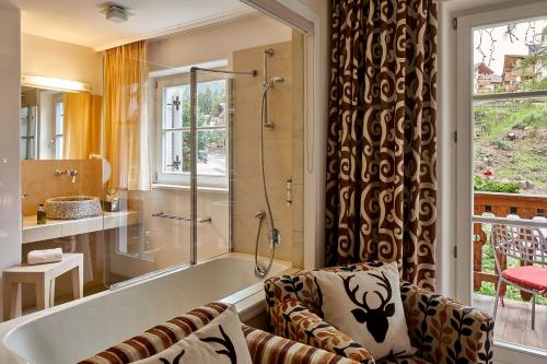 Koupelna v ubytování Dolomit Boutique Hotel