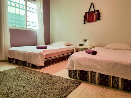 En eller flere senger på et rom på B&B Petra Fig Tree Villa