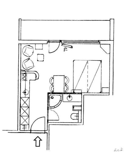 Paradies 607の見取り図または間取り図