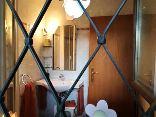 Ванная комната в Apartment HAUS MERLIN am Böckelsberg