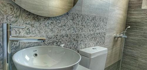 Koupelna v ubytování Aggeliki Apartments