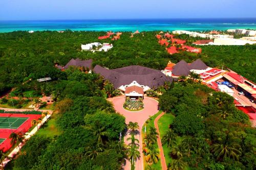 an aerial view of a resort with the ocean at Catalonia Playa Maroma - All Inclusive in Playa del Carmen