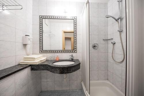 Koupelna v ubytování Mondschein Rooms
