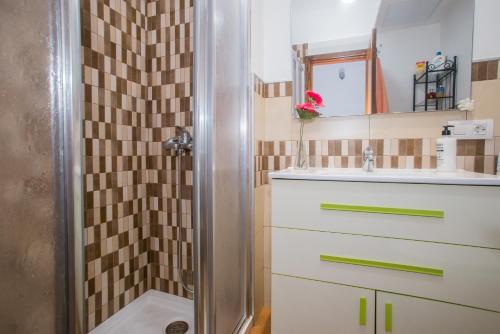 Koupelna v ubytování Apartamento Martina