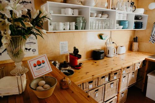 Hafaldan HI Hostel - Harbour Buildingにあるキッチンまたは簡易キッチン