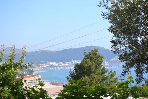 a view of a city and a body of water at Apartments Milosevic in Bar