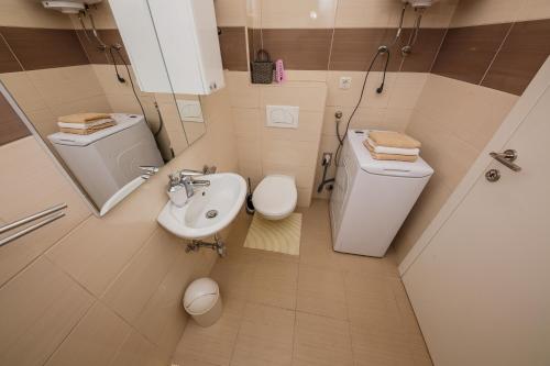 Koupelna v ubytování Apartman Mare