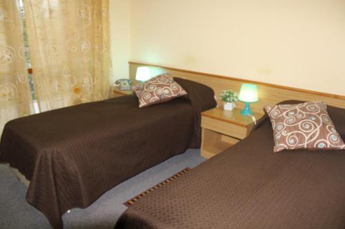 Postel nebo postele na pokoji v ubytování Hotel Diana