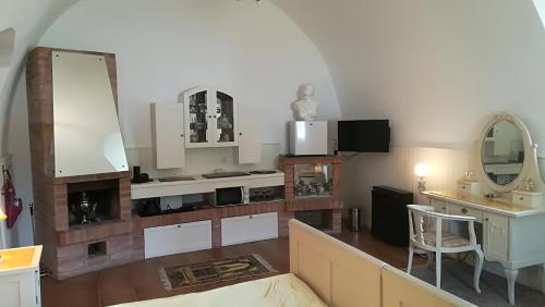 Kuchyň nebo kuchyňský kout v ubytování Gothic House Apartments