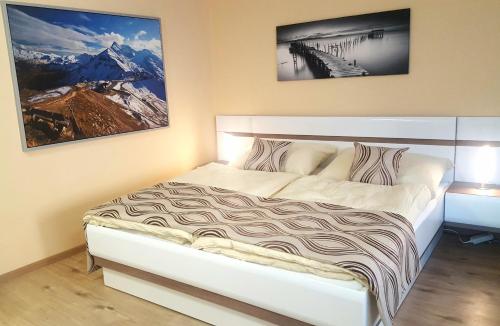 Postel nebo postele na pokoji v ubytování Apartmá Helga