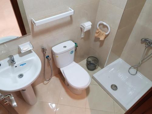Koupelna v ubytování Appartement au Centre de Martil
