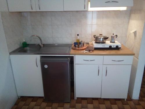 Kuchyň nebo kuchyňský kout v ubytování Bissias Guest House