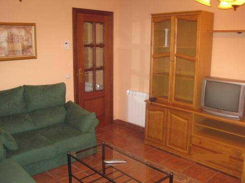 Istumisnurk majutusasutuses Apartamento Rural Lobo