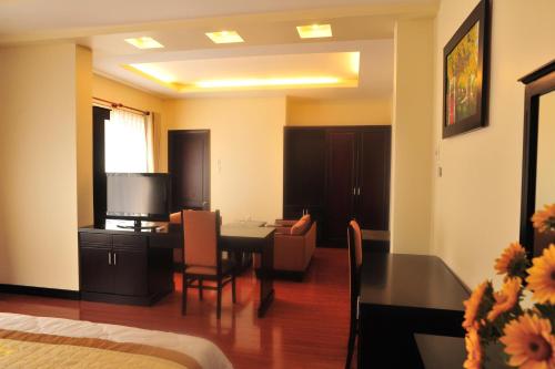 Posezení v ubytování Than Thien - Friendly Hotel