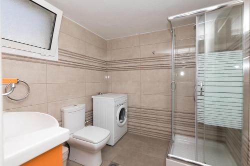 Koupelna v ubytování Kallithea Studios