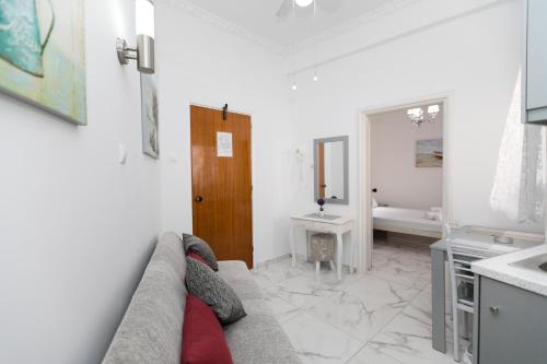 A kitchen or kitchenette at Kallithea Studios