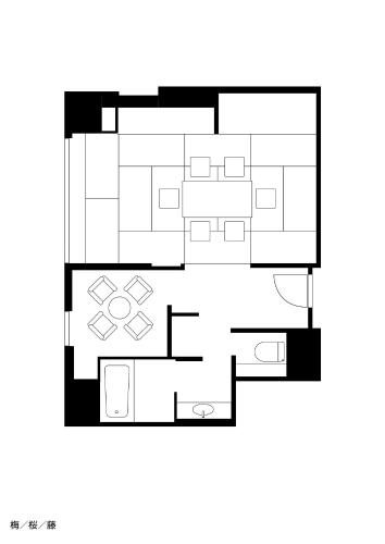 a floor plan of a house at Hotel Lake View Mito in Mito